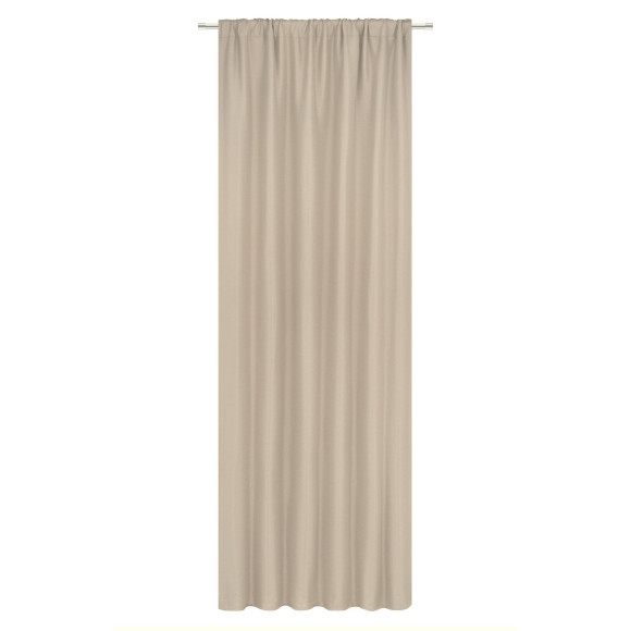 Zasłona z taśmą FAMOUS CHIC 135x270 beżowy